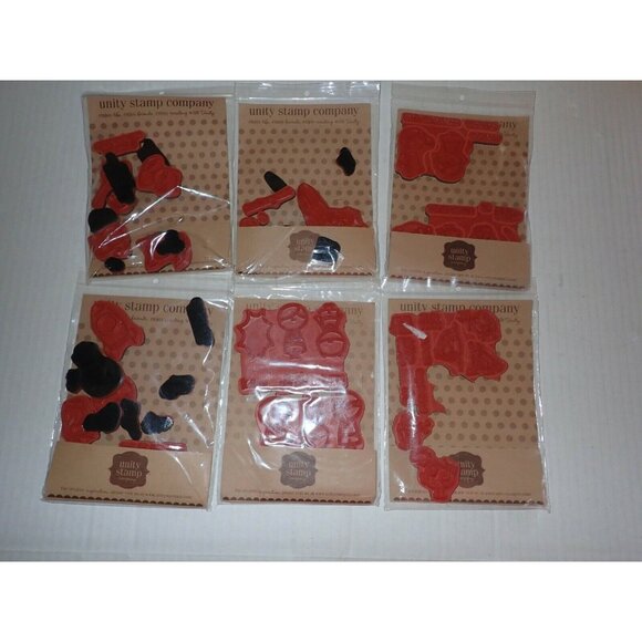 LOT Unity Stamps Sets Bunny Hugs Woodland Little Outer space Birdie Ladies Lads - Picture 5 of 8